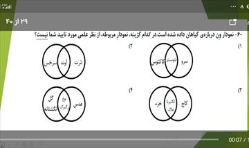 حل نمونه سوال زیست شناسی علوم نهم . ورودی نمونه و تیزهوشان